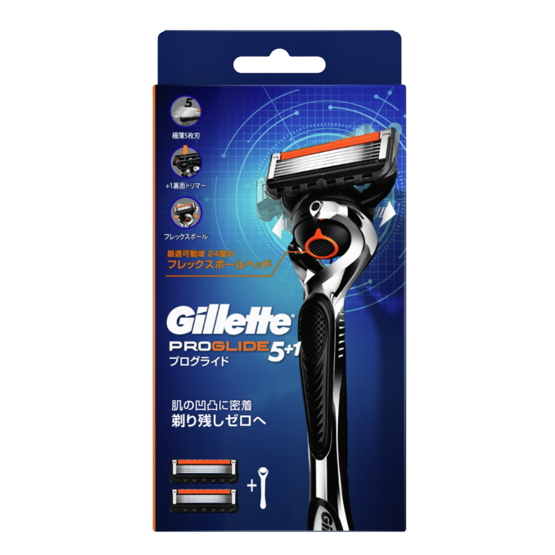 Gillette 吉列 ProGlide 無感系列 剃鬚刀 1 刀架 2 刀頭