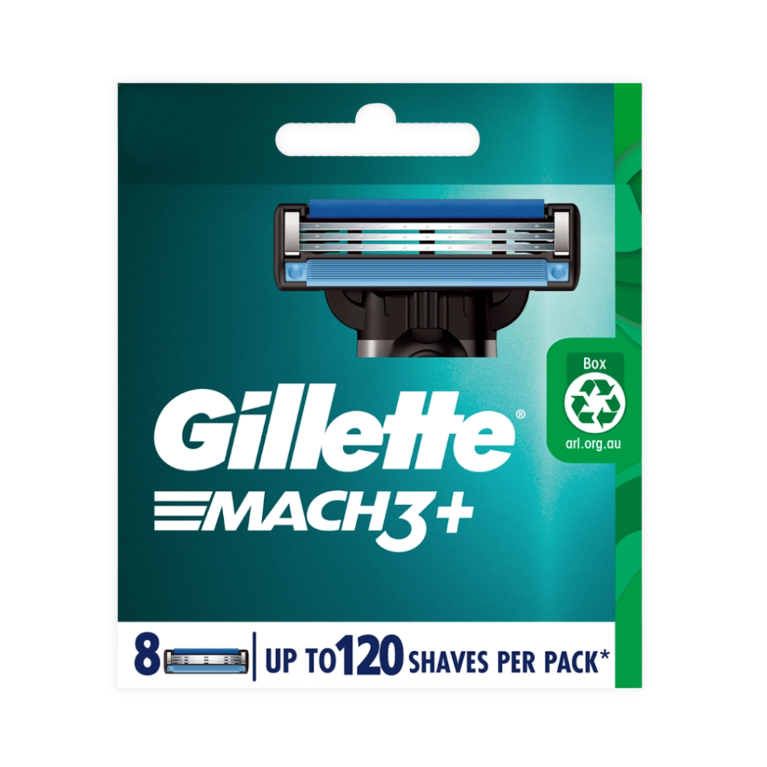 Gillette 吉列 鋒速 3 Mach 3 剃鬚刀頭 8片