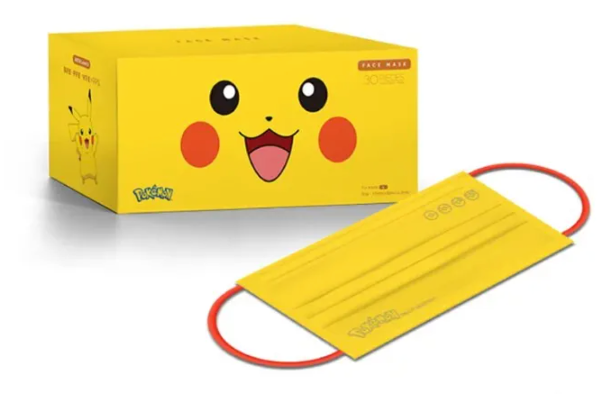 清貨!Pokemon 成人口罩 皮卡丘 30片裝獨立包裝