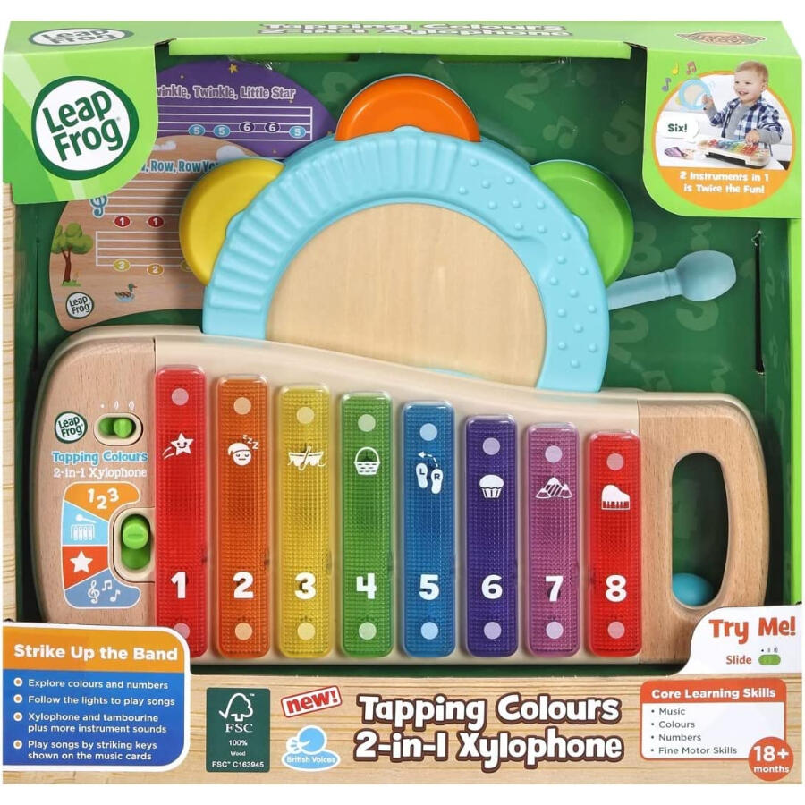 LeapFrog 二合一環保木琴 Tapping Colours 2-in-1 Xylophone(18個月以上)