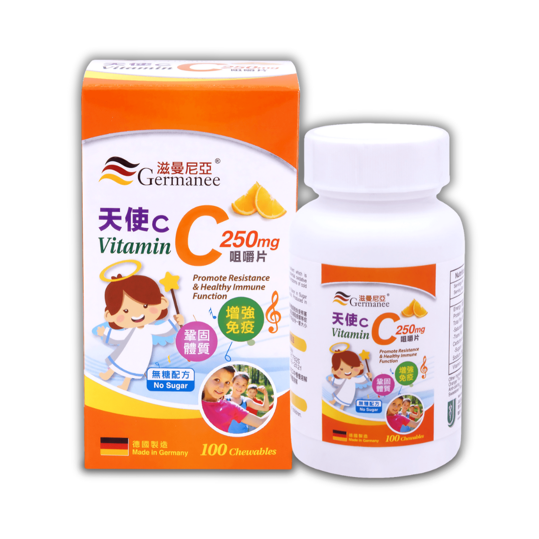 Germanee 滋曼尼亞 天使C 咀嚼片 100片