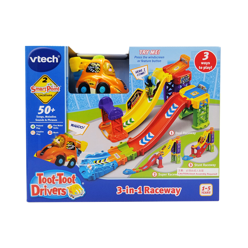 (加購優惠) Vtech Toot-Toot Drivers 3-in-1 Raceway 3 合 1 賽車道 ( 適合 1 - 5 歲 )
