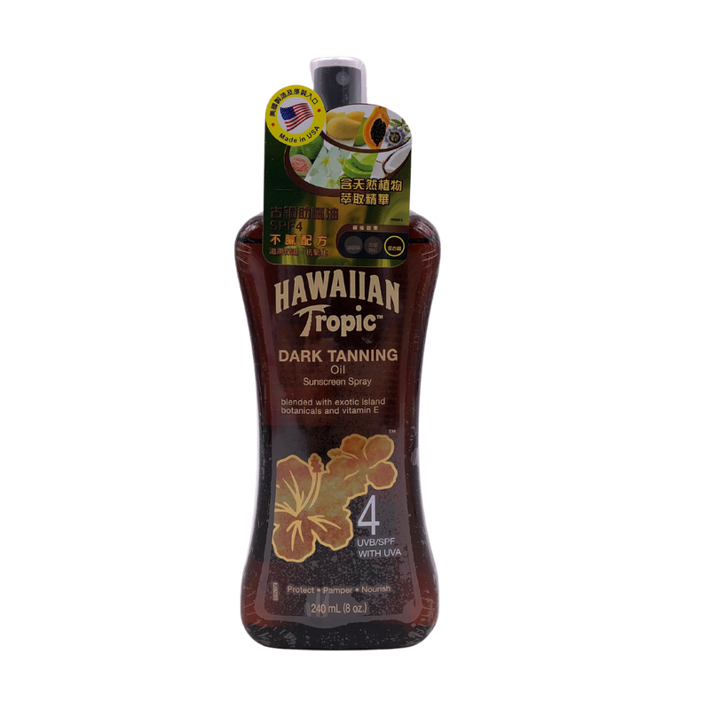 Hawaiian Tropic 古銅助曬油 SPF4 240 ml
