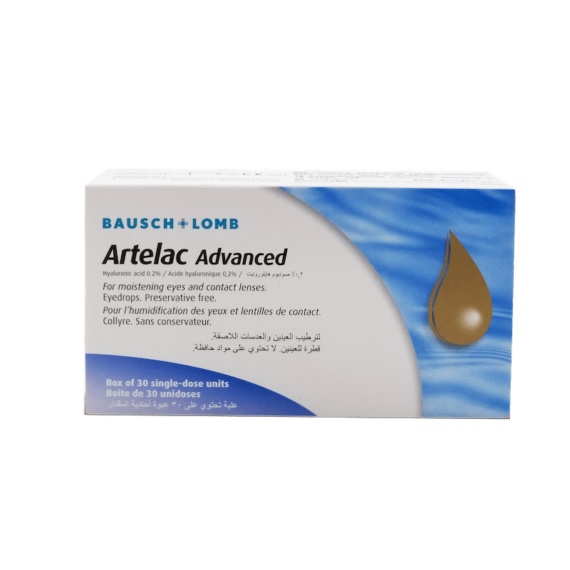 Bausch & Lomb Artelac Advanced 0.2 % Eye Drop 博士倫 眼舒潤 強效保濕潤眼液 0.5 ml x 30 支