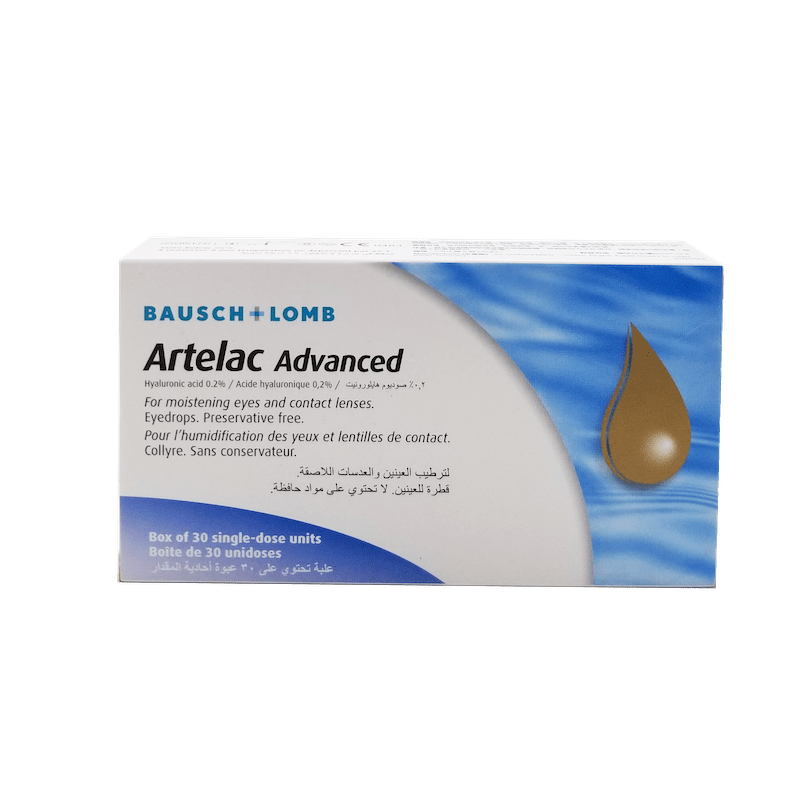 Bausch & Lomb Artelac Advanced 0.2 % Eye Drop 眼舒潤 強效保濕潤眼液 0.5 ml x 30 支