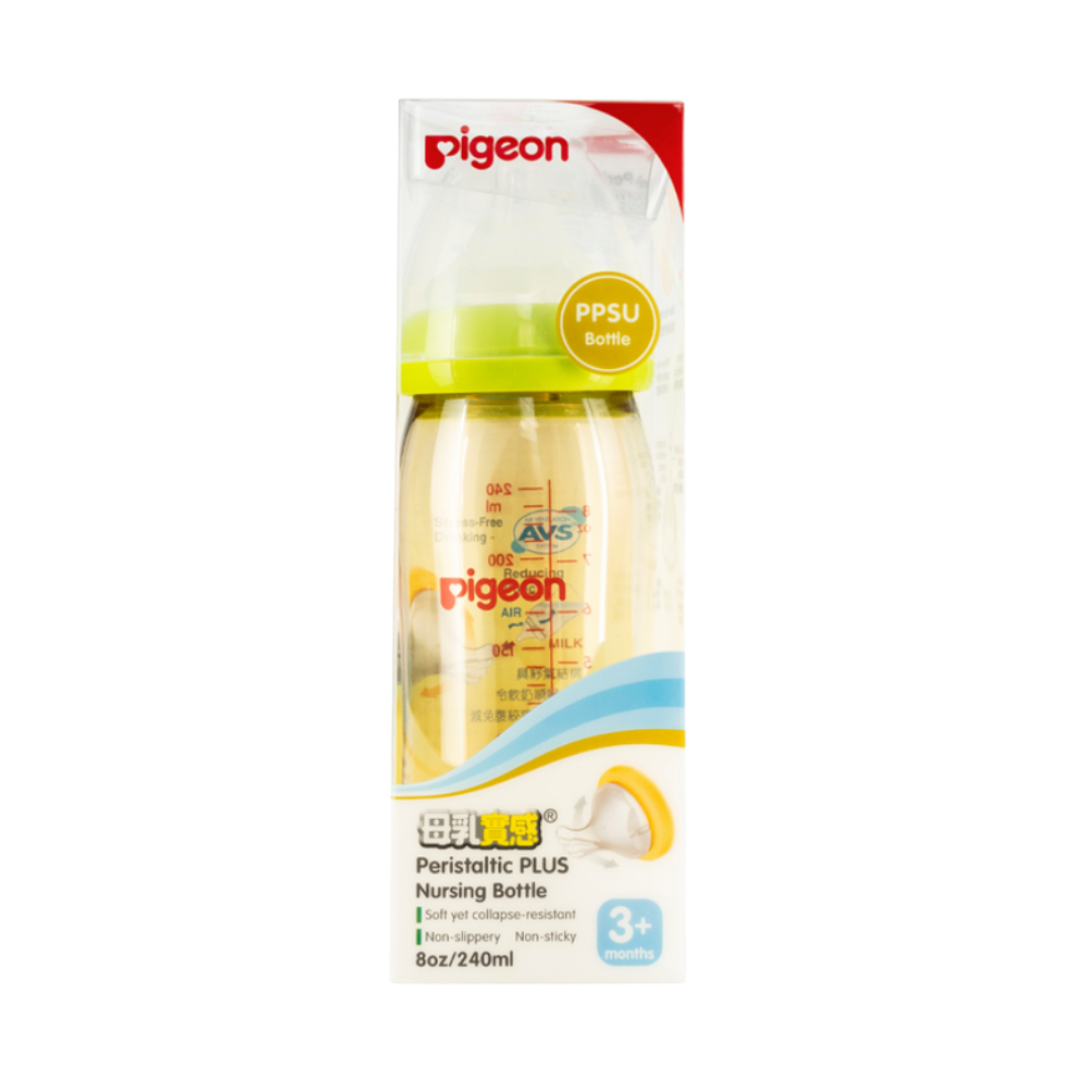 【香港行貨 🇭🇰】Pigeon 貝親 母乳實感 PPSU 寬口奶瓶 240 ml(顏色隨機發貨)