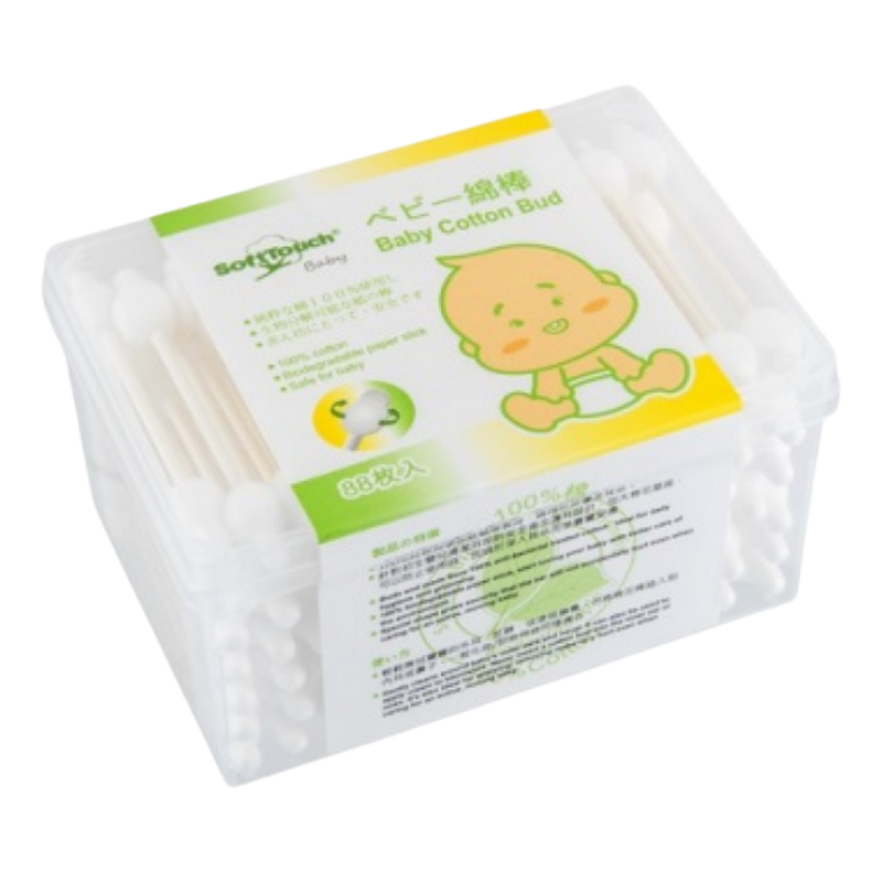 Soft Touch 100% 天然純棉嬰兒安全棉棒 88支