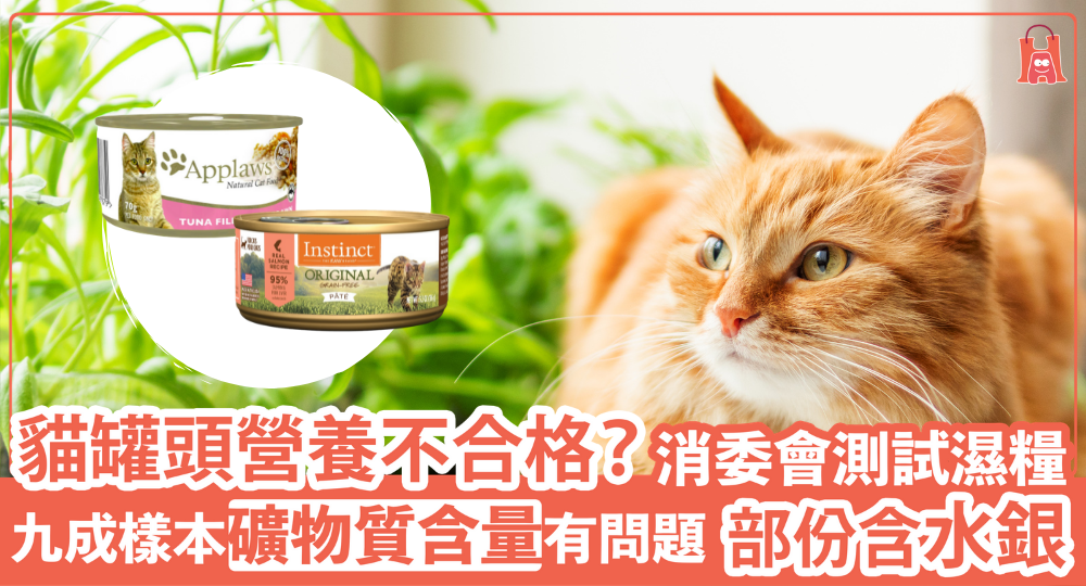 【消委會測試】貓罐頭礦物質含量有問題？部份含水銀