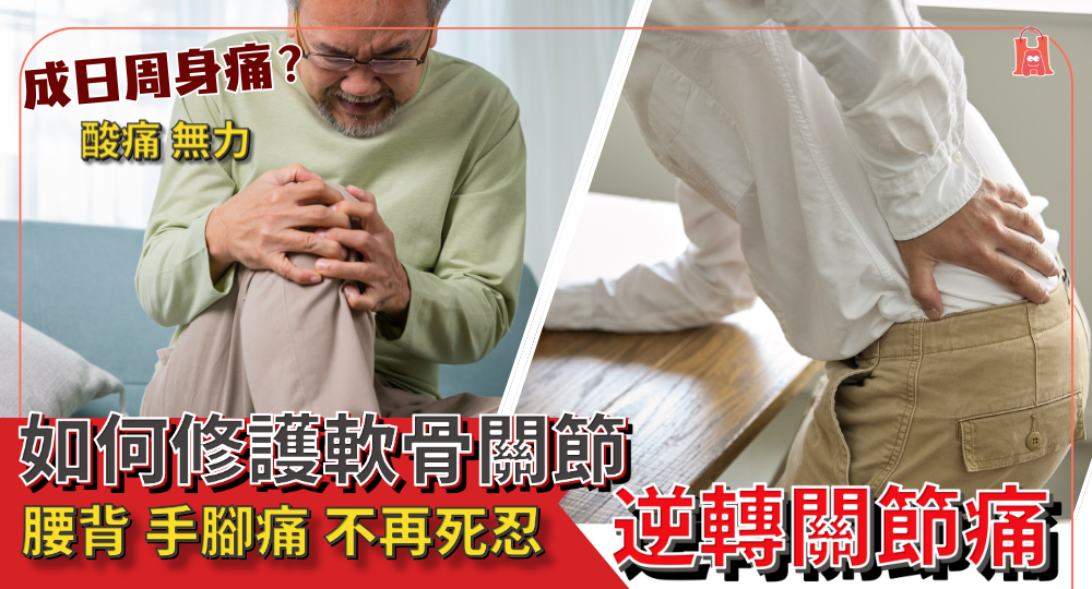 【關節保養】腰背/膝 手腳痛不再死忍，即睇修護關節軟骨方案！