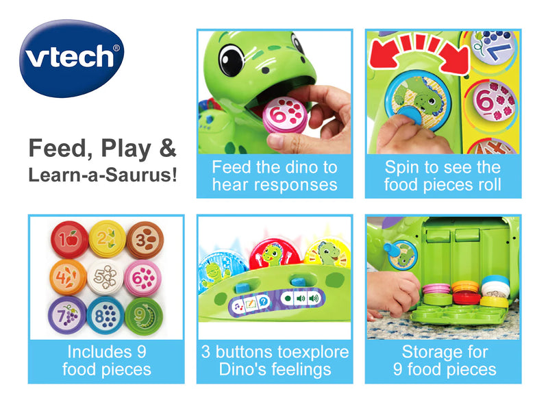 Vtech Chomp-along Dino 餵食學習小恐龍（2-5 歲）兒童玩具清貨🎉
