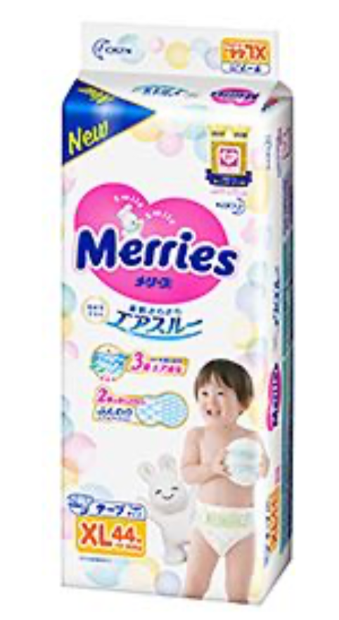 【正貨】Merries 花王 紙尿片 XL 加大碼 44 片