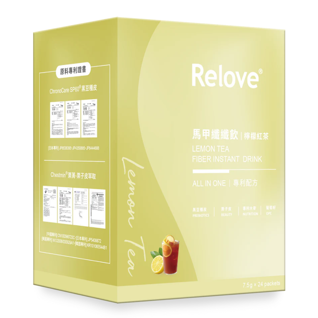 Relove 馬甲纖纖飲 24包 莓果風味 / 百香果 / 檸檬紅茶