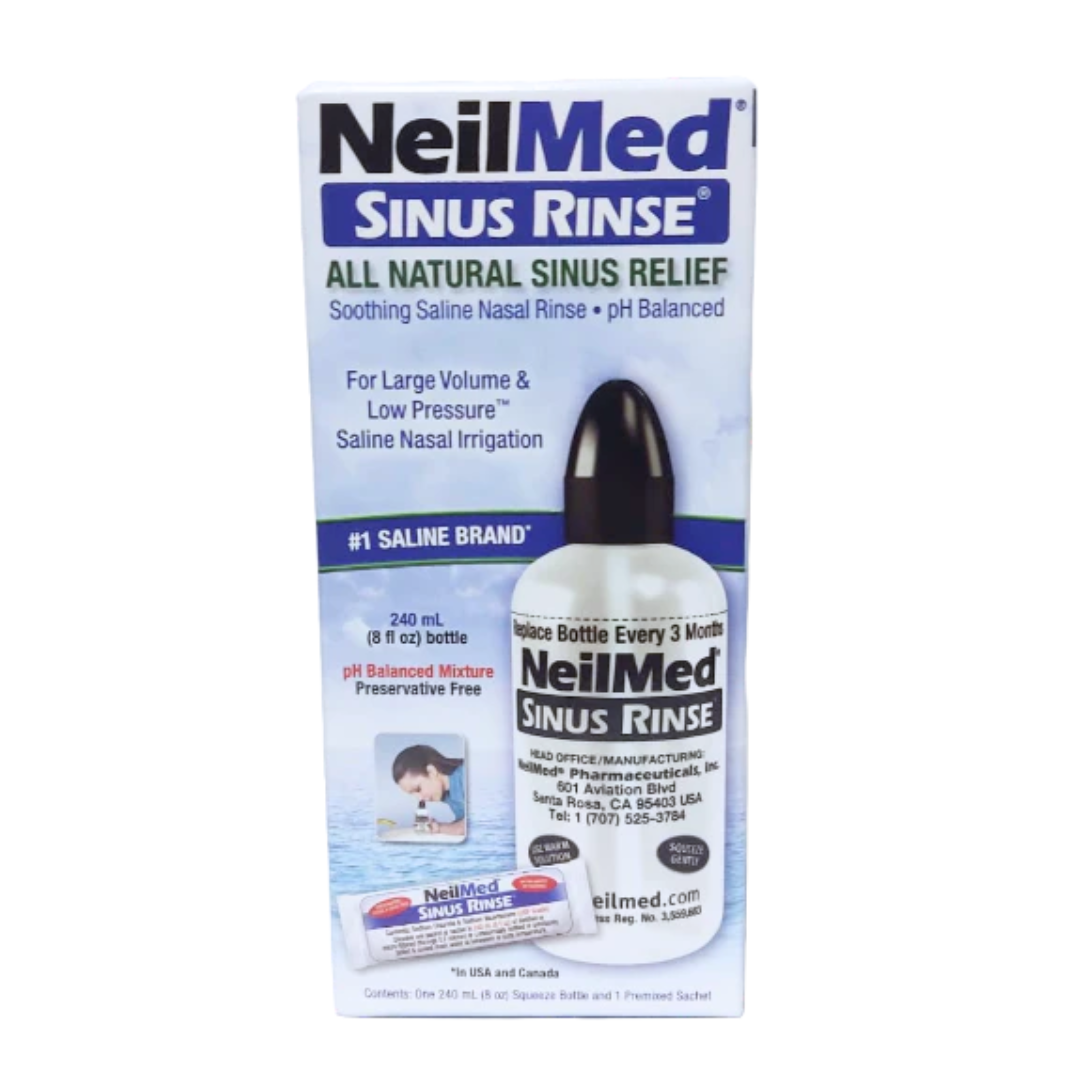 NeilMed 鼻腔清潔瓶 成人用 240ml+鹽粉補充裝 1包