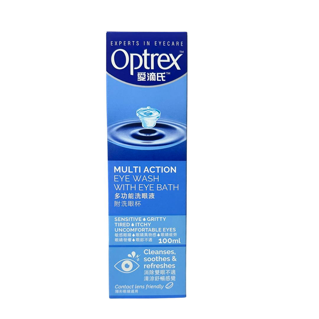 Optrex 愛滴氏 多功能洗眼液 100ml（附洗眼杯）