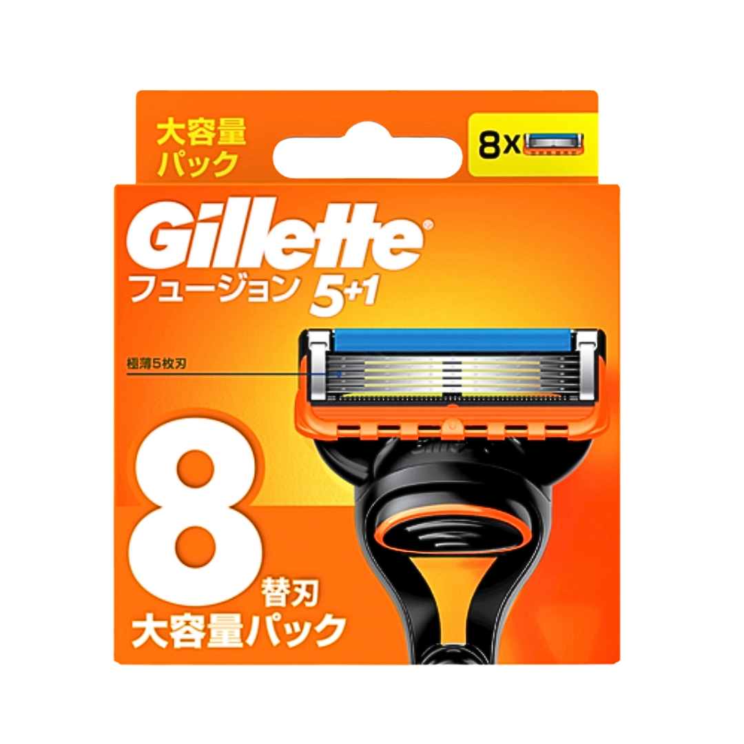 Gillette 吉列 FUSION 5+1 鋒隱剃鬍刀頭 8 刀頭