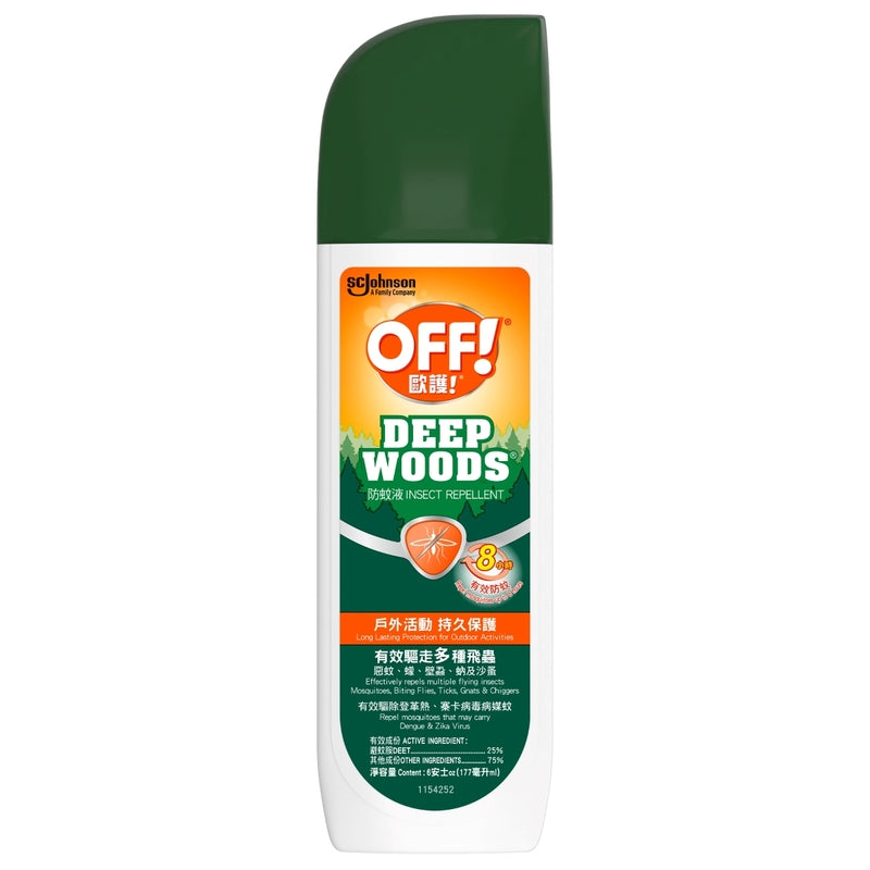 OFF! Deep Woods 防蚊液 6 oz