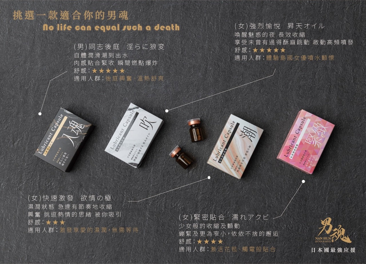 男魂 私密潤滑膠囊 - 入魂(同志後庭)-成人用品
