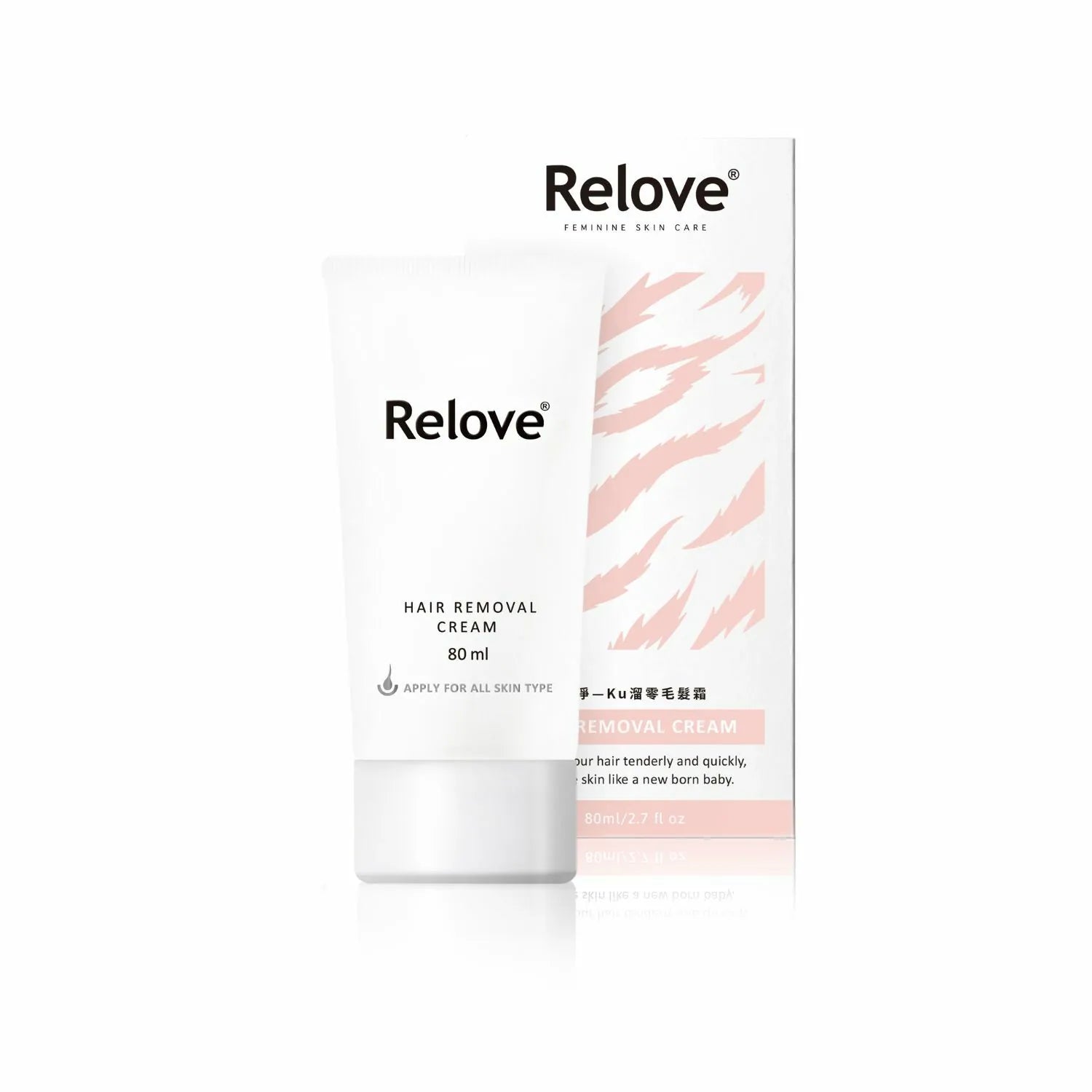 Relove 瞬淨 15分鐘告別毛髮 - Ku溜脫毛膏(私密適用) 80ml