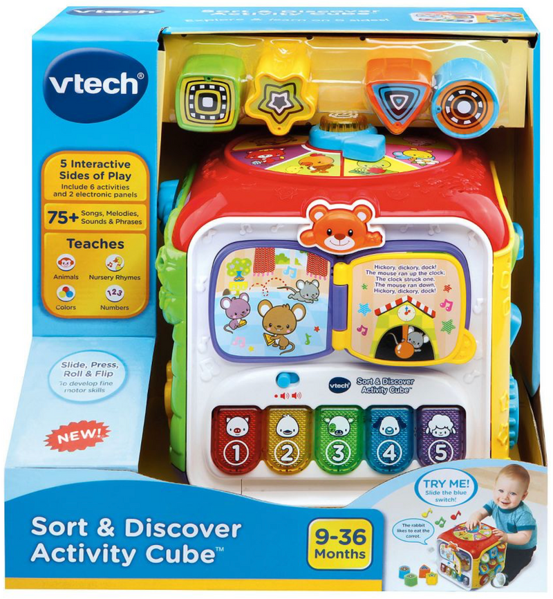 Vtech sort and discover activity cube 學習方塊