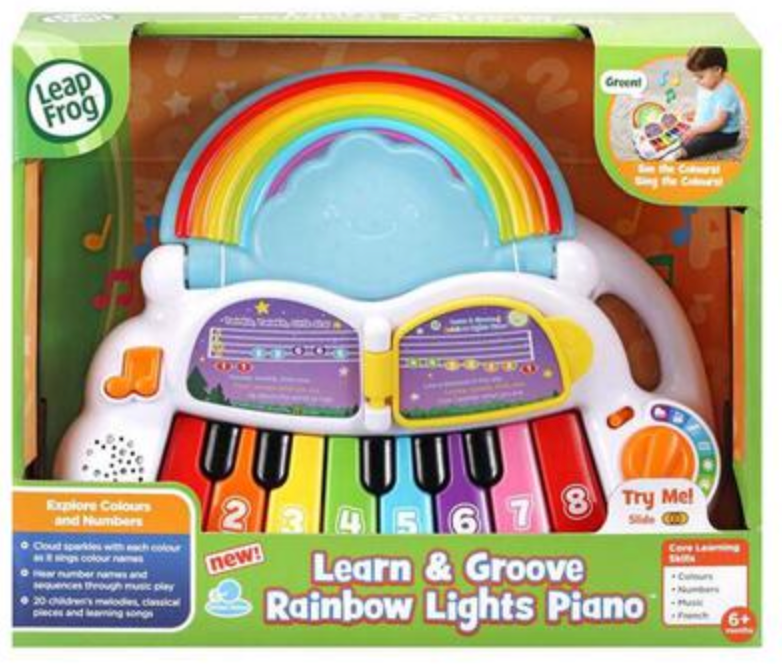 Leapfrog 跳跳蛙 learn & groove rainbow lights piano 彩虹聲光小鋼琴