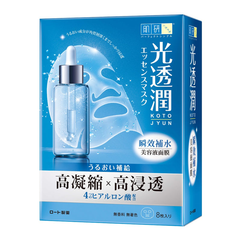 Hada Labo 肌研 光透潤瞬效補水面膜 8片