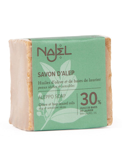 法國 NAJEL 30%月桂油 阿勒坡手工古皂 185克(油性、暗瘡肌膚適用)