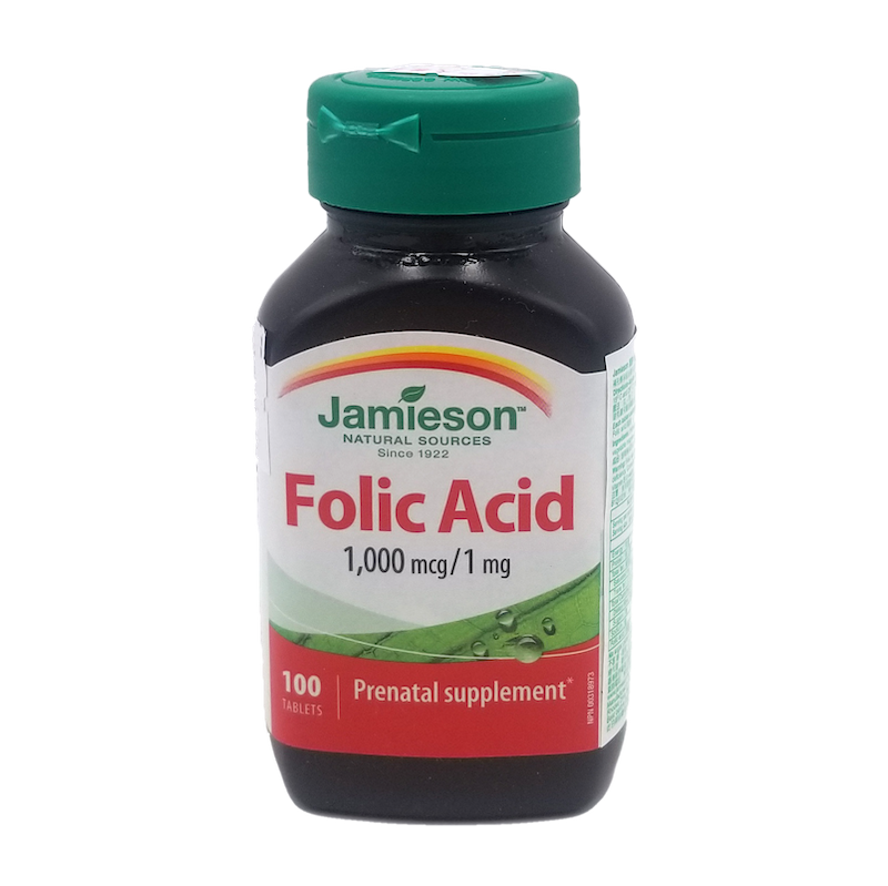 【香港行貨 🇭🇰】Jamieson Folic Acid 葉酸 1000 mcg 1毫克 100 片