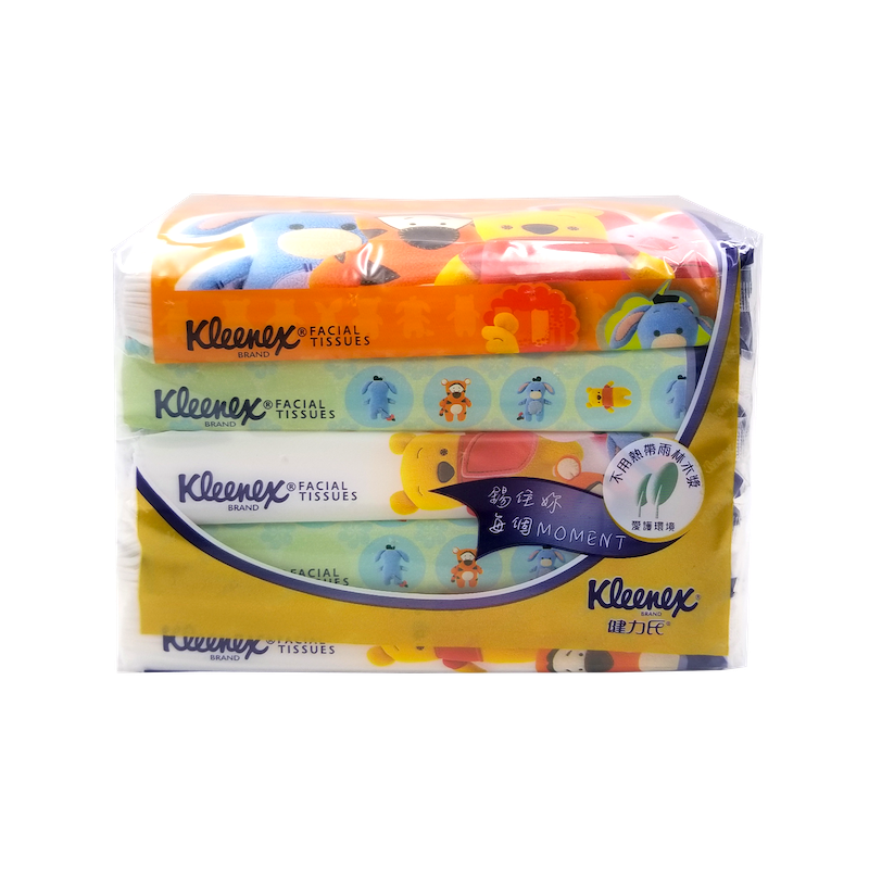 Kleenex 健力氏輕便裝面紙 – 迪士尼小熊維尼 5 包裝
