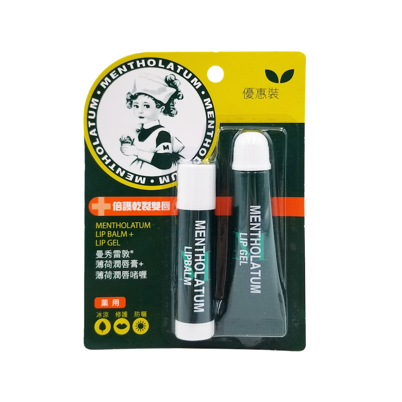 Mentholatum 曼秀雷敦® 薄荷潤唇膏 3.5 g + 薄荷潤唇啫喱 8 g
