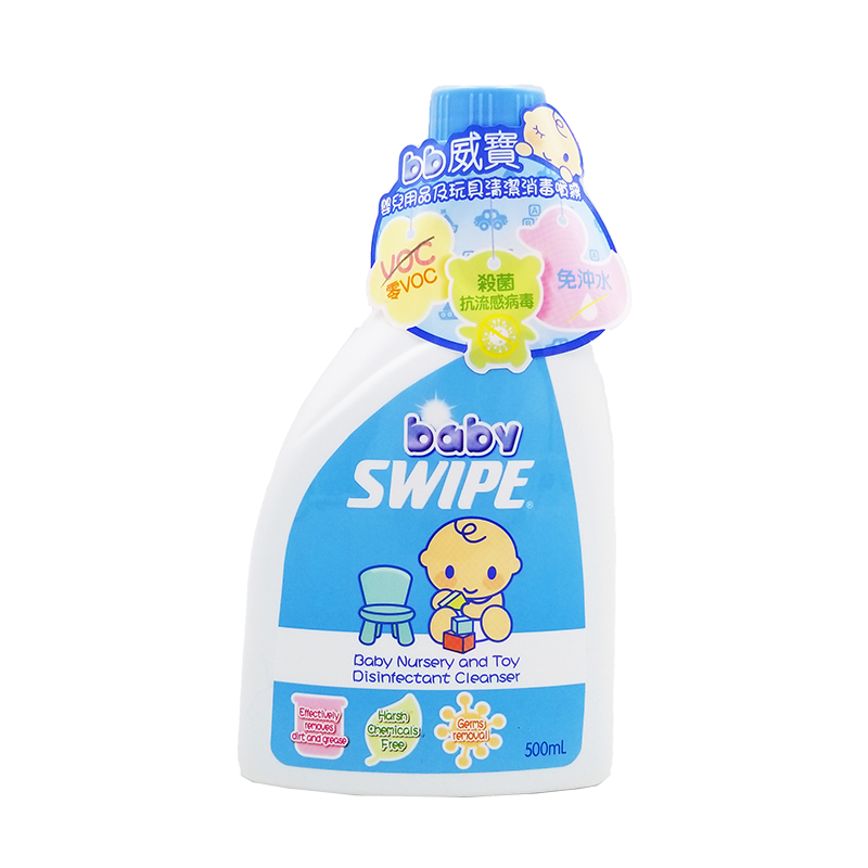 babySWIPE BB威寶 嬰兒用品及玩具清潔消毒噴霧補充裝 500ml