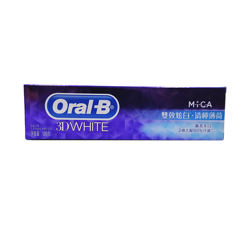 Oral-B 3D White 雙效炫白美白牙膏 清檸薄荷 120 g