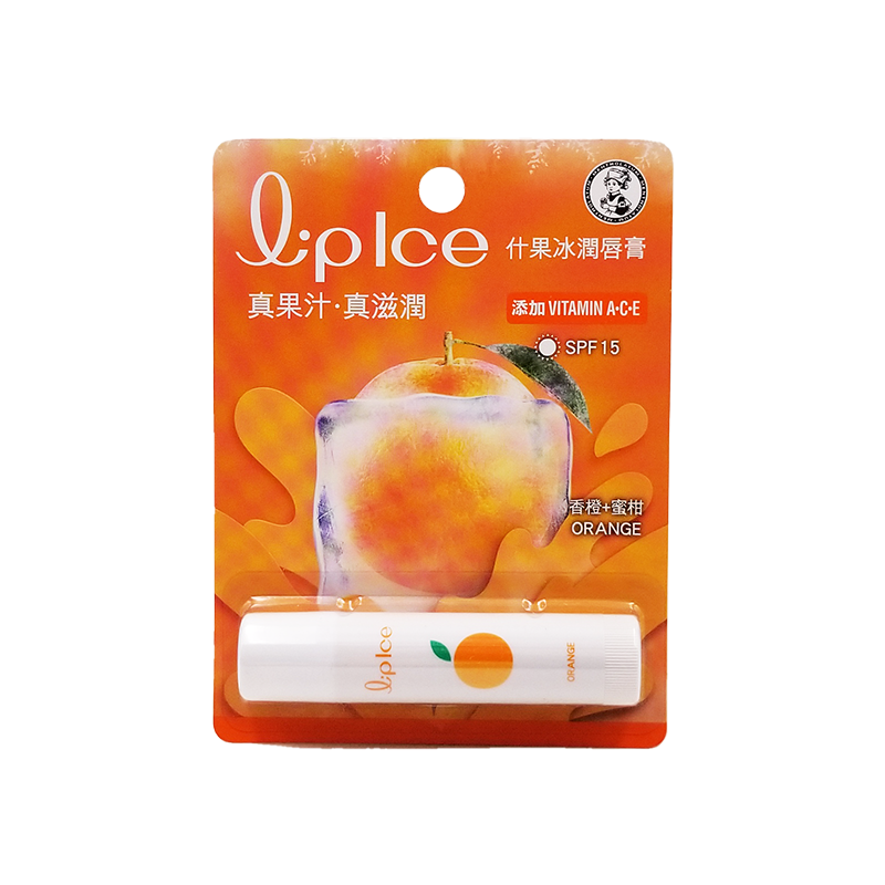Mentholatum 曼秀雷敦® Liplce 什果冰潤唇膏 香橙 + 蜜柑 3.5 g