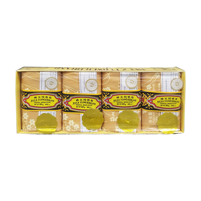 Bee & Flower Brand 蜂花檀香皂 4 x 125 g