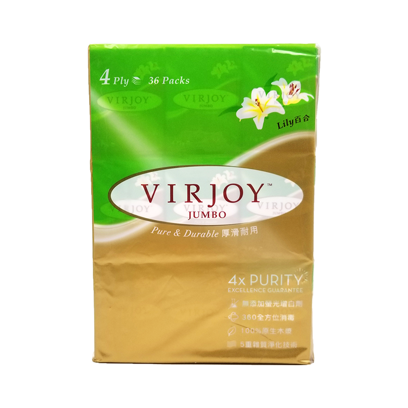 Virjoy 唯潔雅 珍寶系列四層紙巾 - 百合花清香紙手巾 36 包