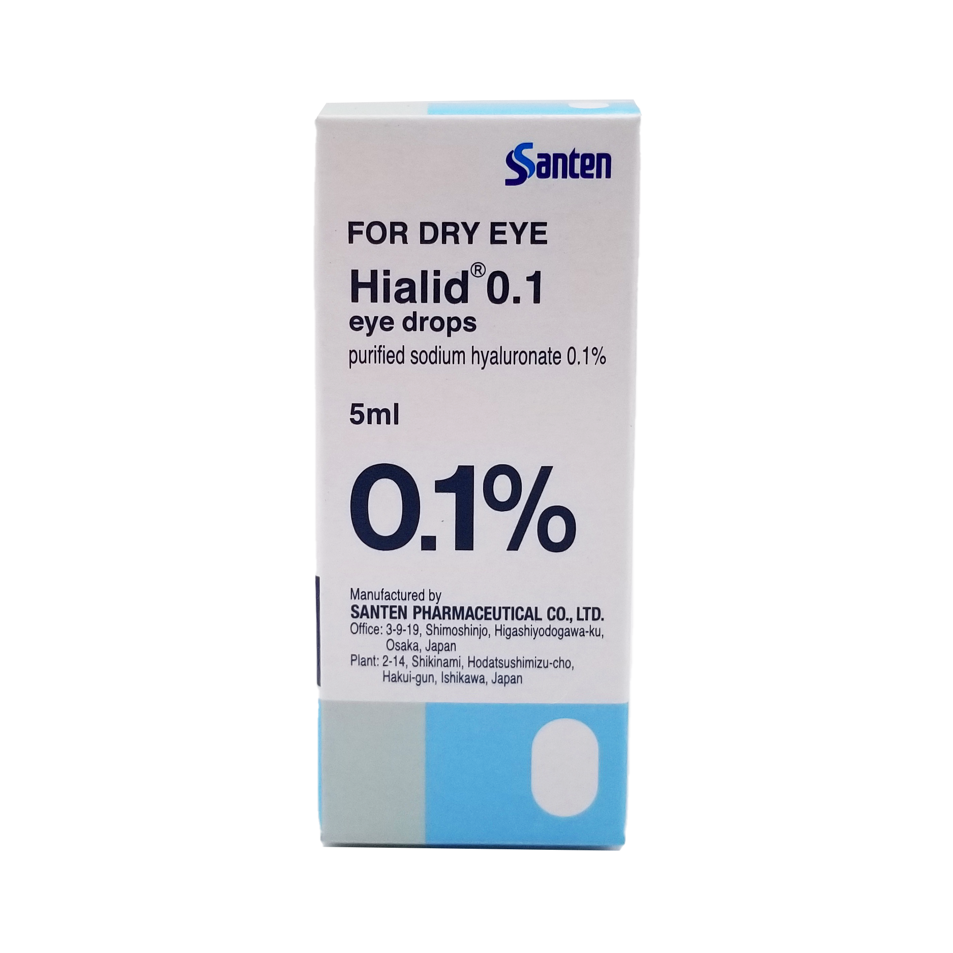 Santen Hialid® 0.1 eye drops 5 ml