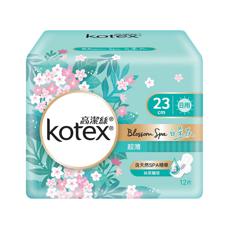 Kotex 高潔絲 Blossom Spa 白茶花 超薄日用 23cm 12 片