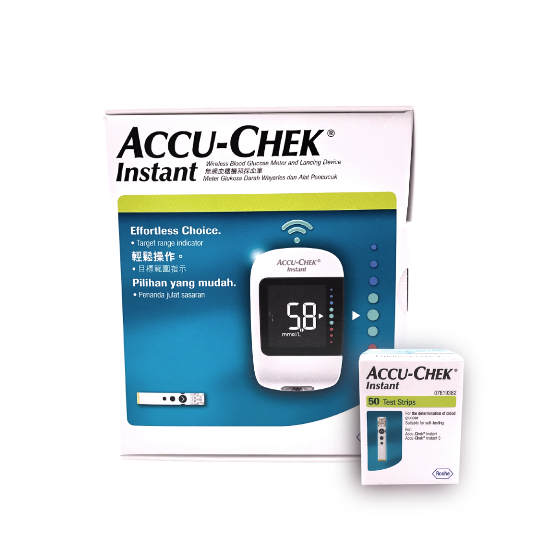 Accu-Chek Instant 逸智血糖機和採血筆 血糖試紙 套裝