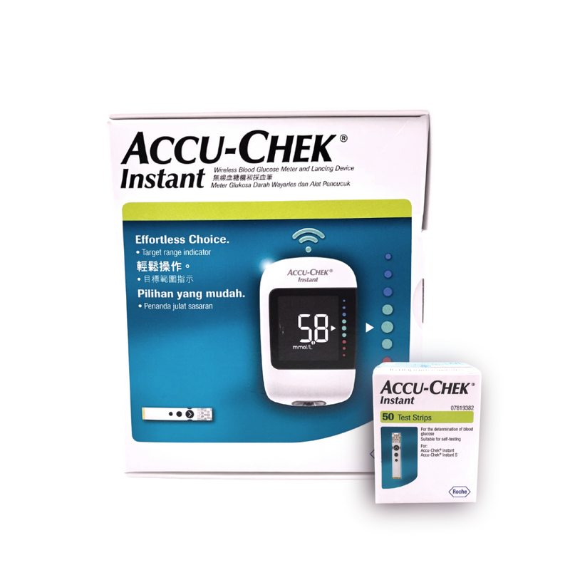 Accu-Chek Instant 逸智血糖機和採血筆 血糖試紙 套裝