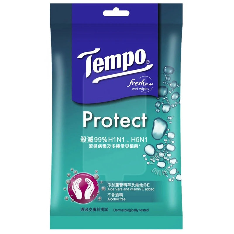 Tempo Protect 抗菌倍護濕紙巾 10 片